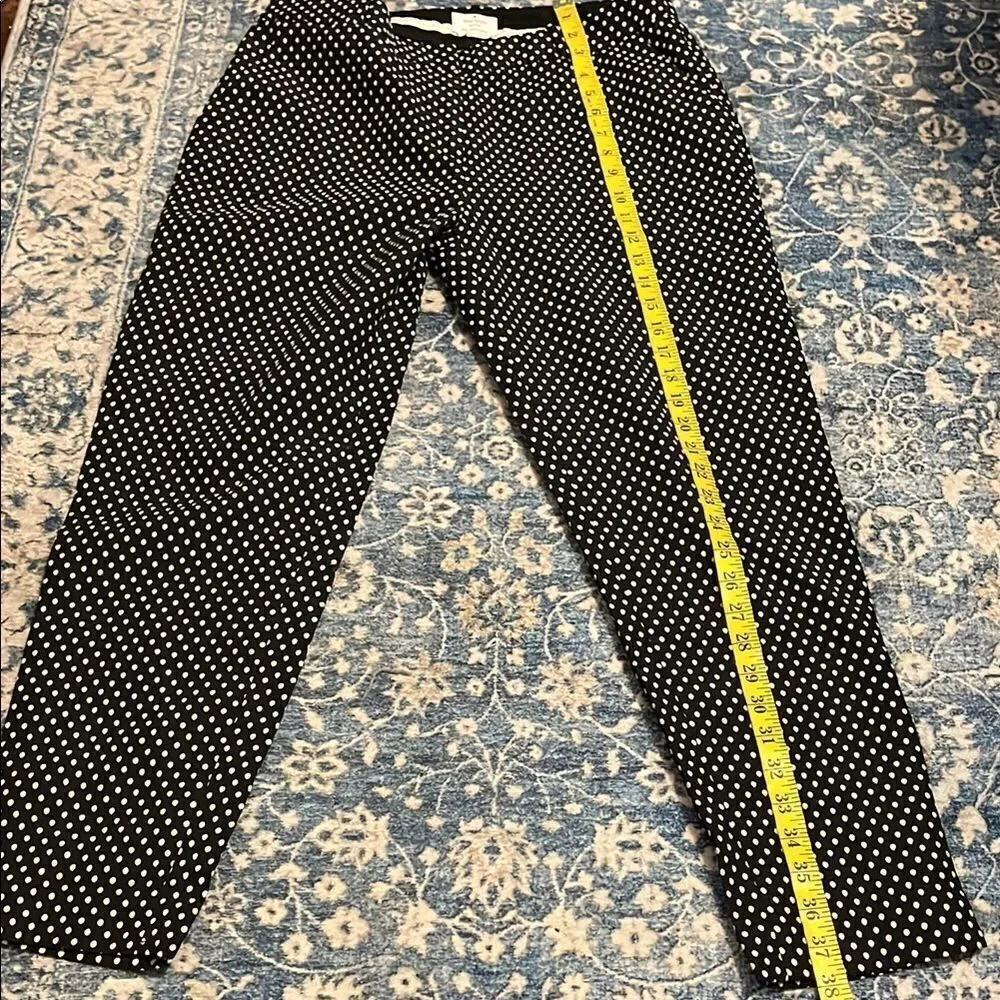 Kate Spade Margaux Cafe Dot Cropped Polka Dot Design Textured Pockets Pants